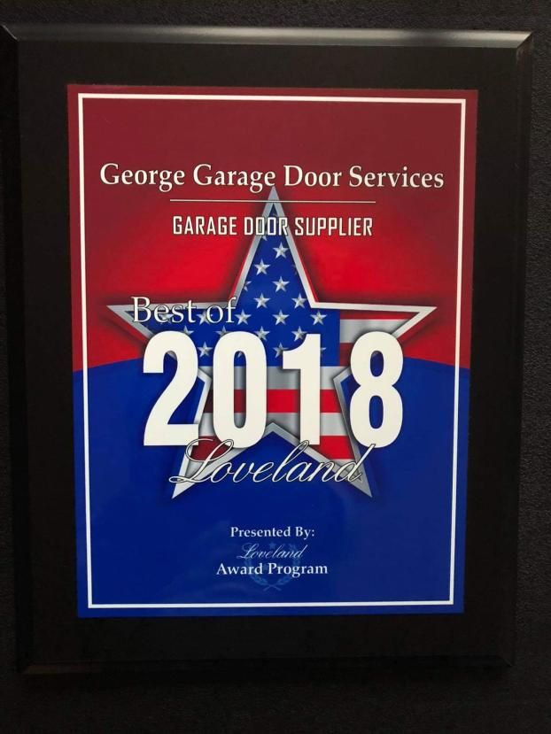 An employee at George Garage Door Services